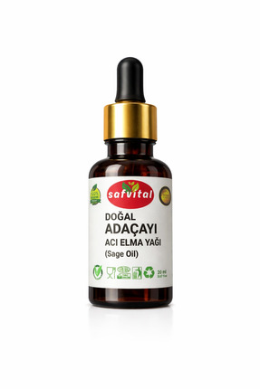 safvital Adaçayı / Acı Elma Yağı 20 ml Bitkisel Bakım Yağı Saç ve Cilt Bakımı...