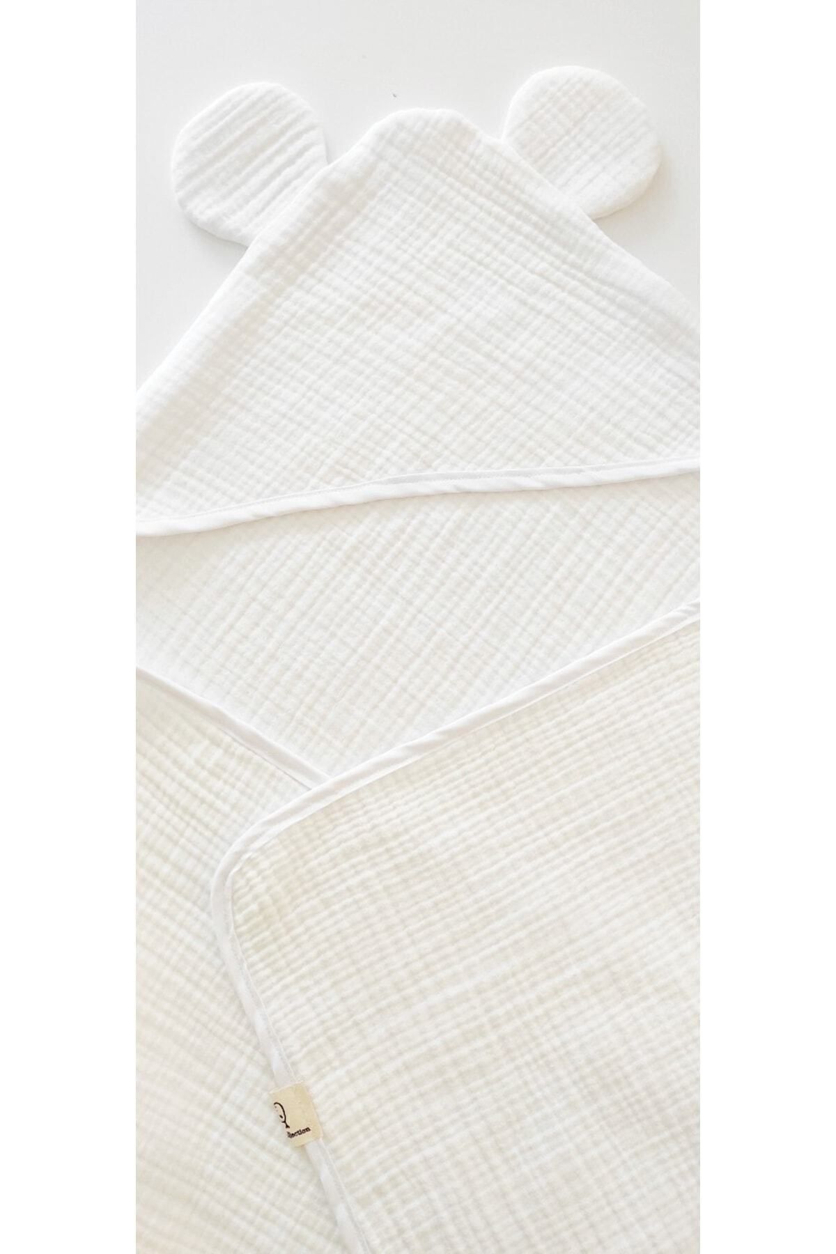 O&G Collection %100 Pamuklu , Organik 4 Katlı Multi Müslin Bebek / Çocuk , Bornoz / Havlu Banyo / Havuz / Deniz fotoğrafı 4 (önizleme)