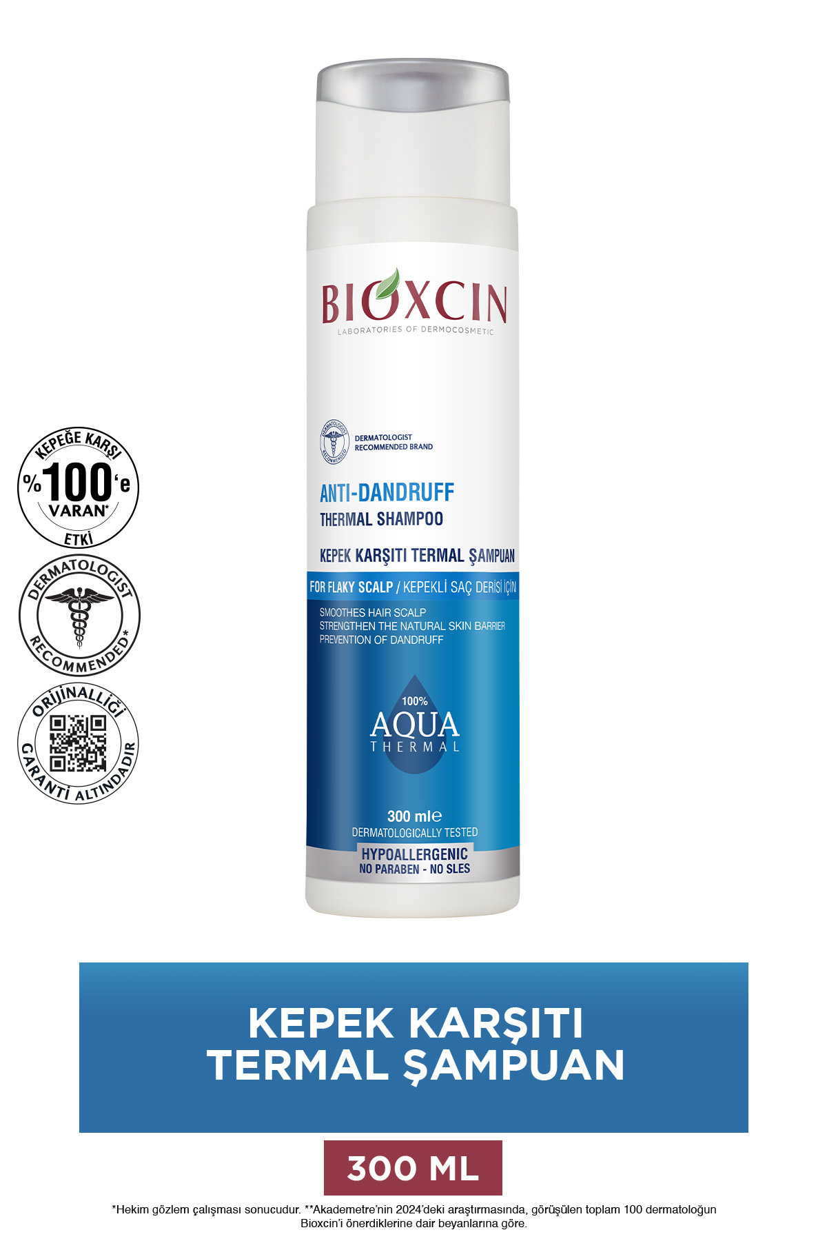 Aqua Thermal Kepek Karşıtı Şampuan 300ml Tüm Saç Tipleri - Kepek Kaşıntı Pullanma Karşıtı — 8680512614302 — تصویر 2 از 8