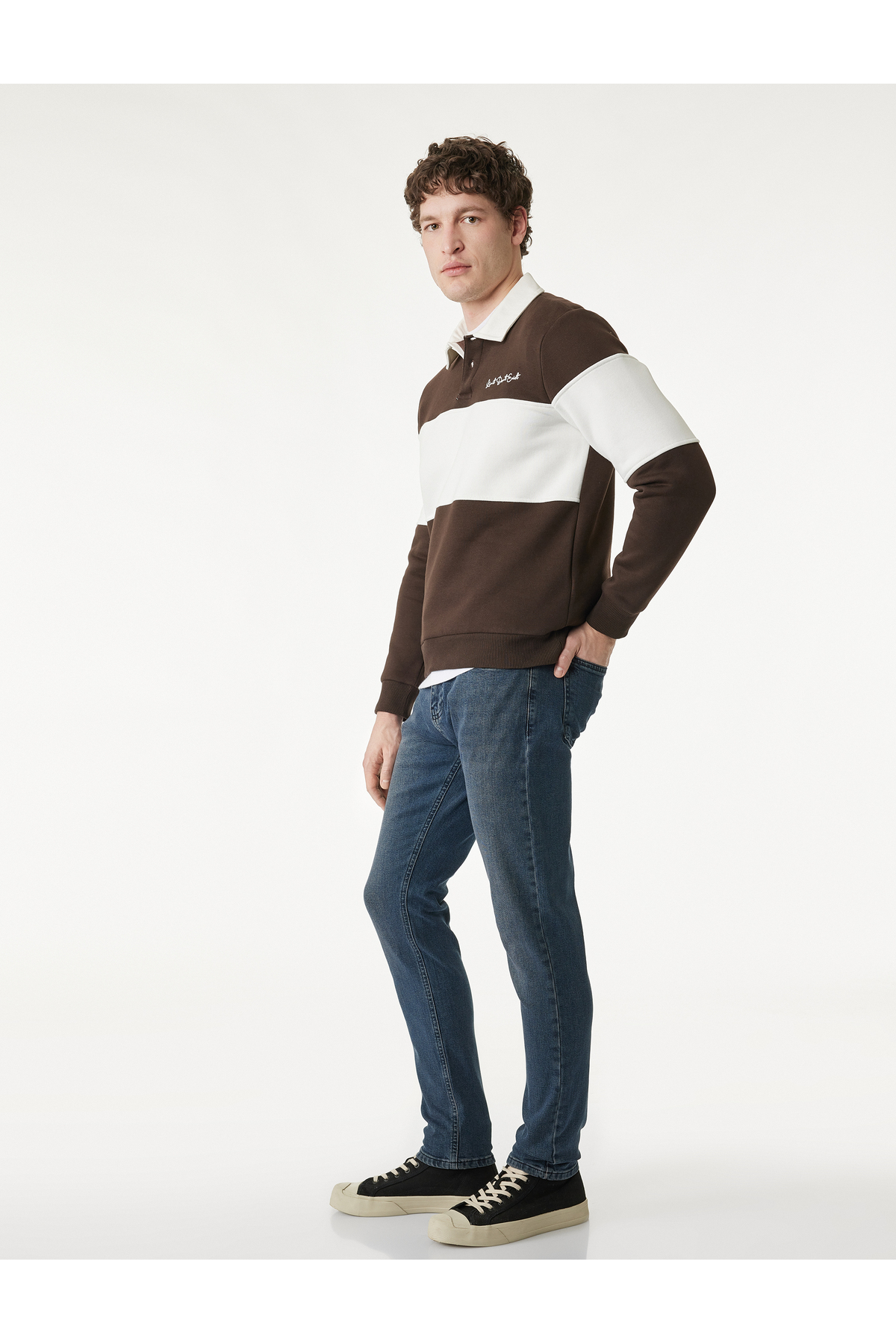 Koton Michael indigo Erkek Jean Pantolon 6SAM40060ND görsel 2