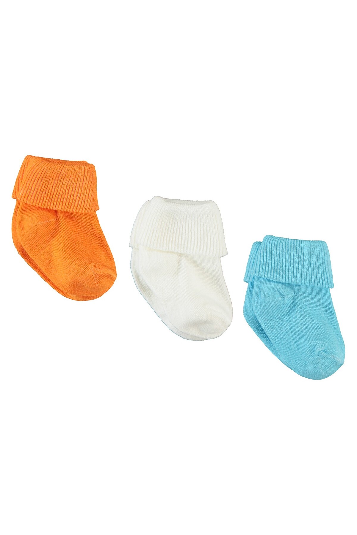 Civil Baby Bebek 3'lü Çorap Set 0-24 Ay Turuncu fotoğrafı 2 (önizleme)