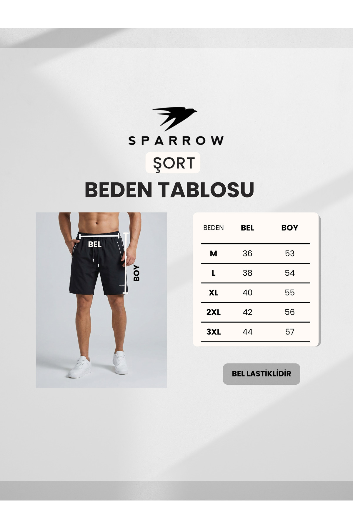 Sparrow Erkek Siyah Regular Biye Detaylı Baskılı İnce Nefes Alabilen Kumaş Şort görsel 4