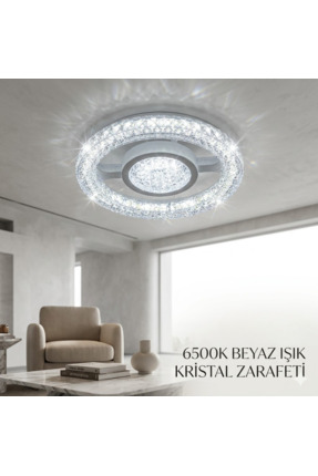 ŞIK MODA Kristalli Ledli Simit Ampul - E27 Duya Uyumlu (1 Adet Prize Takılır ...