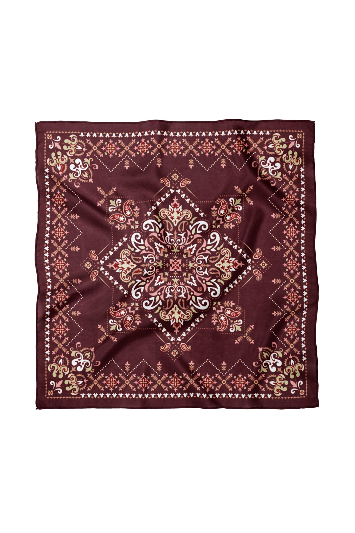 Ethnic Patterned Scarf / Bandana 70x70cm