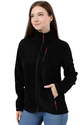 GENIUS STORE Store Kadın Polar Tam Fermuarlı Outdoor 3 Cepli Spor Polar Ceket...