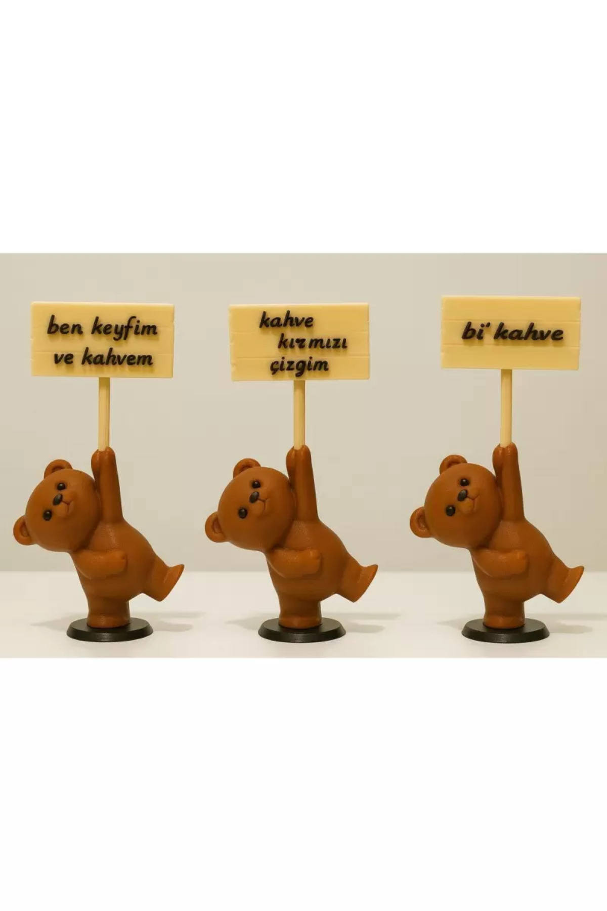 Decorative Teddy Bear Coffee Set – Modern Home Accessory -Gift ( 12 cm )