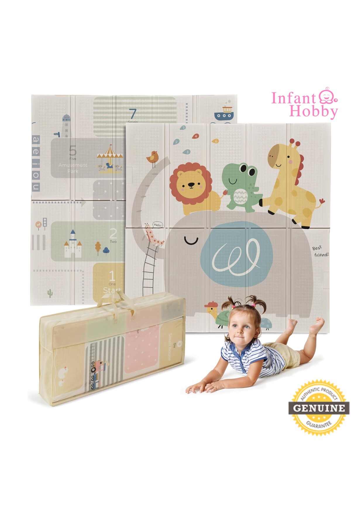 İnfant Hobby My Zoo Time Premium Katlanabilir Oyun Matı fotoğrafı 3 (önizleme)