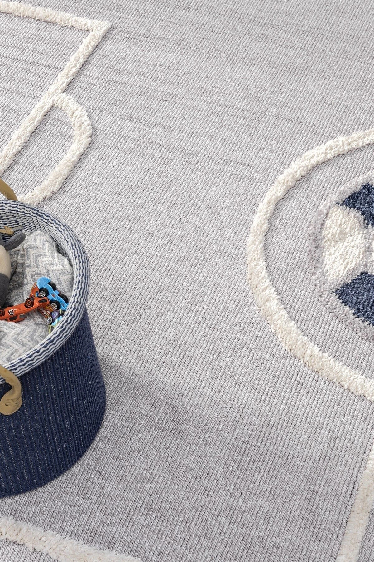 Eliz Home Futbol Sahası Gri Halı Yumuşak Bukleli Dokuma Halı Bebek Odası Çocuk Odası Genç Odası Halısı 15 fotoğrafı 7 (önizleme)