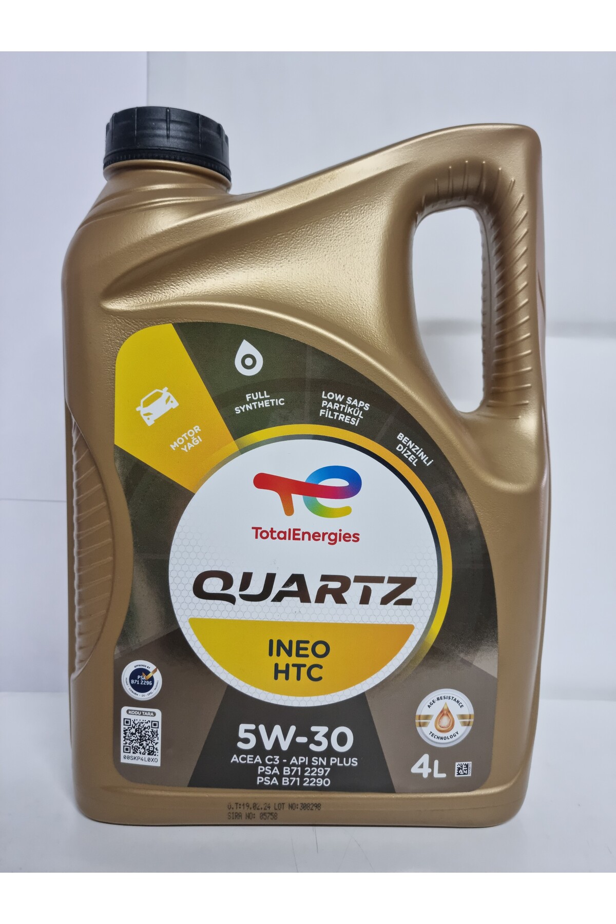 Total Quartz Ineo Htc 5w-30 4 Litre Motor Yağı (ÜRETİM YILI: 2025
