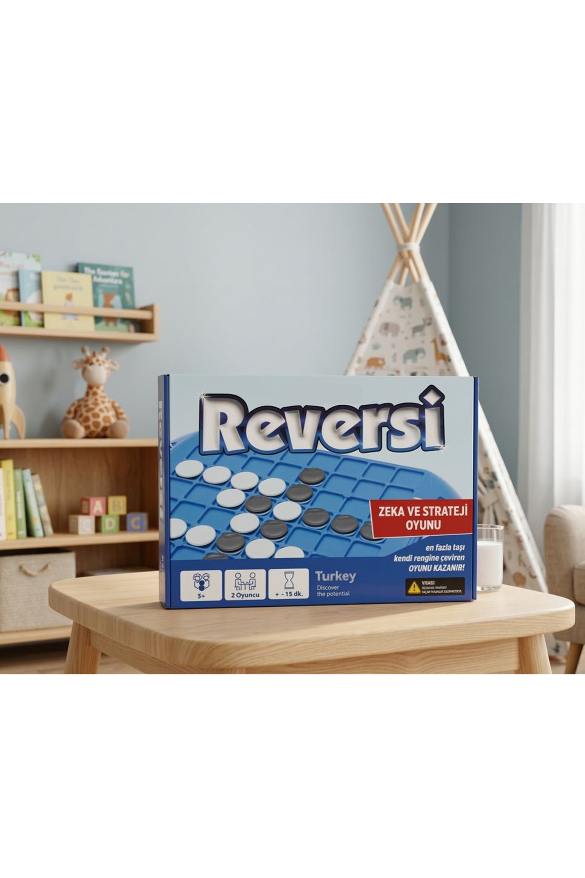 Tıfıl Toys Klasik Reversi Deneyimi: Zeka Strateji Zihin Jimnastiği Eğitici ve Öğretici Kutu Oyuncak fotoğrafı 2 (önizleme)