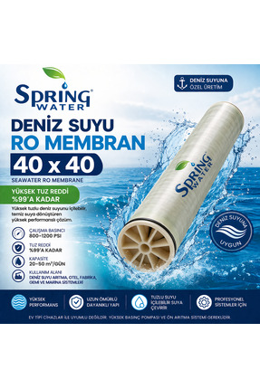 Spring Water Deniz Suyu Membran 40 x 40