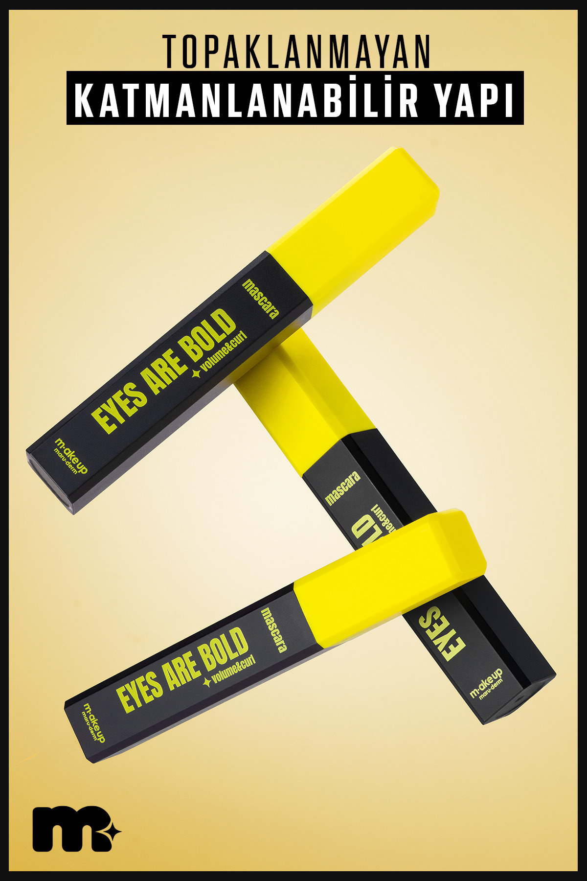 make up maruderm Yoğun Hacim ve Kıvırma Etkili Maskara – Volume & Curl Mascara — مشکی MASCARA — تصویر 5 از 5