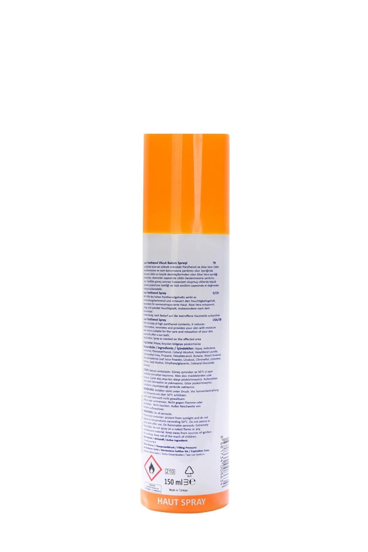 Panthenol Spray Mit Aloe Vera Panthenol %9 150 ml — 8681734008634 — تصویر 5 از 5