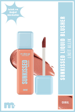 Maru.Derm make up maruderm Yoğun Pigmentli Likit Allık – Liquid Blush Coral