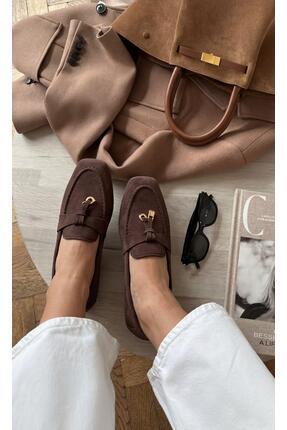 Bambi Kahve Kadın Loafer Ayakkabı K01360060172