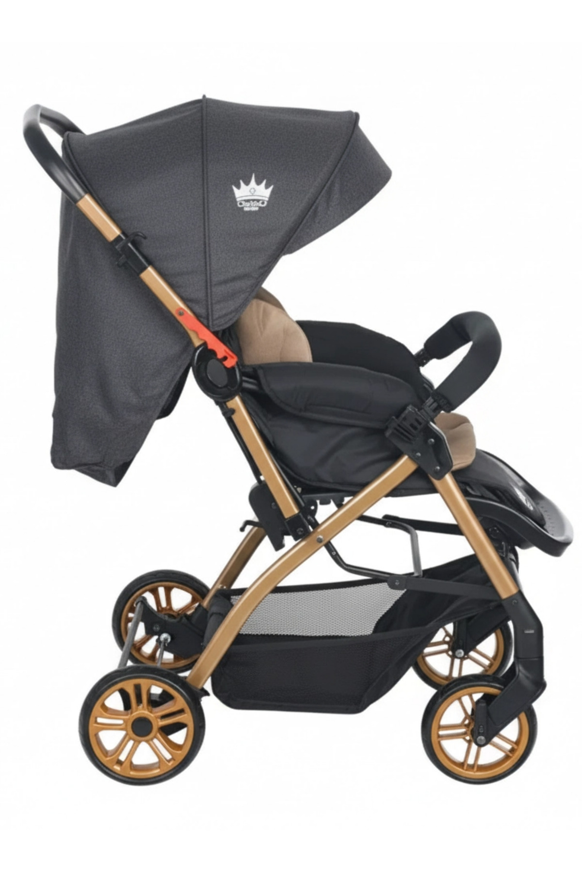 4 Baby Olympus Gold Kahve Çift Yönlü Bebek Arabası Taşıma fotoğrafı 2 (önizleme)