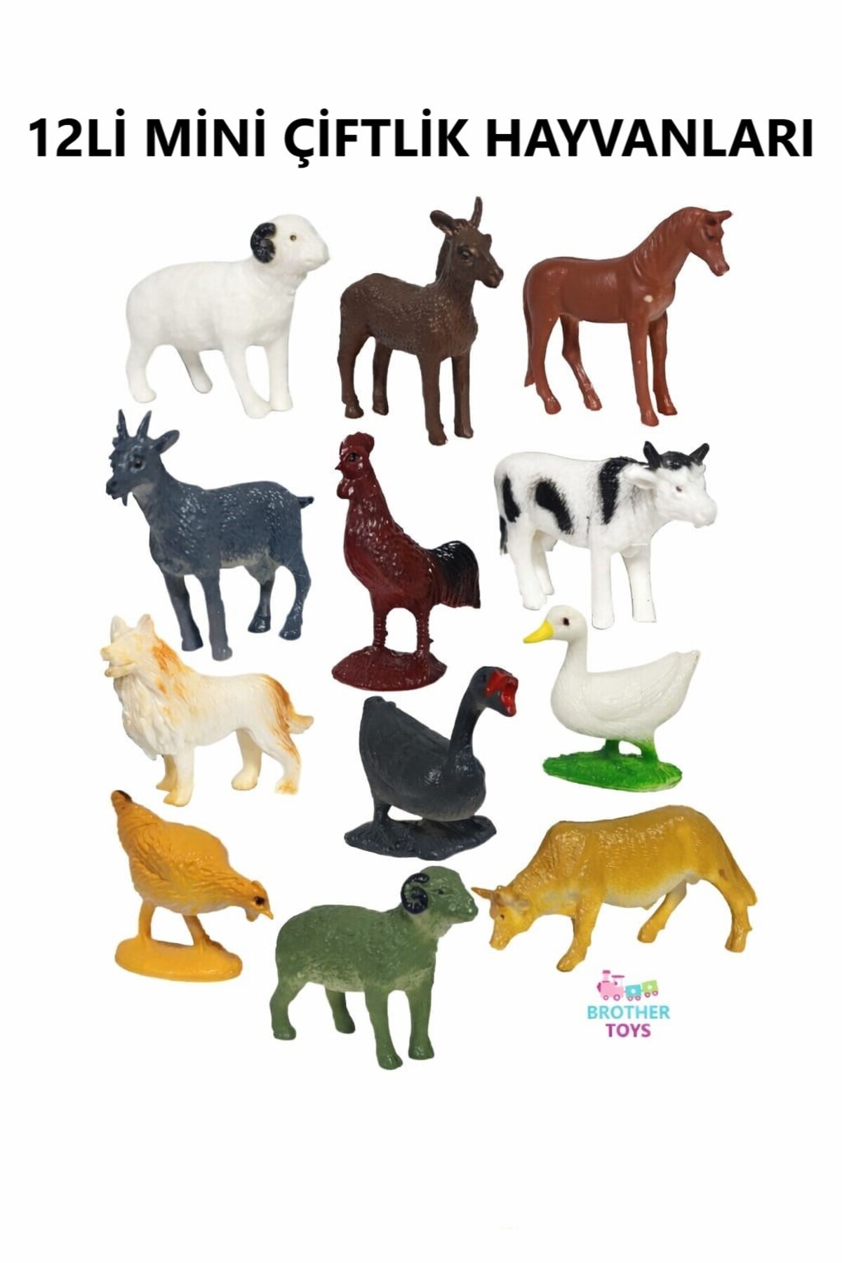 リトル・フォレスト 1・2セット Brother Toys Mini Çiftlik Hayvanları 12'li Set - Fiyatı, Yorumları
