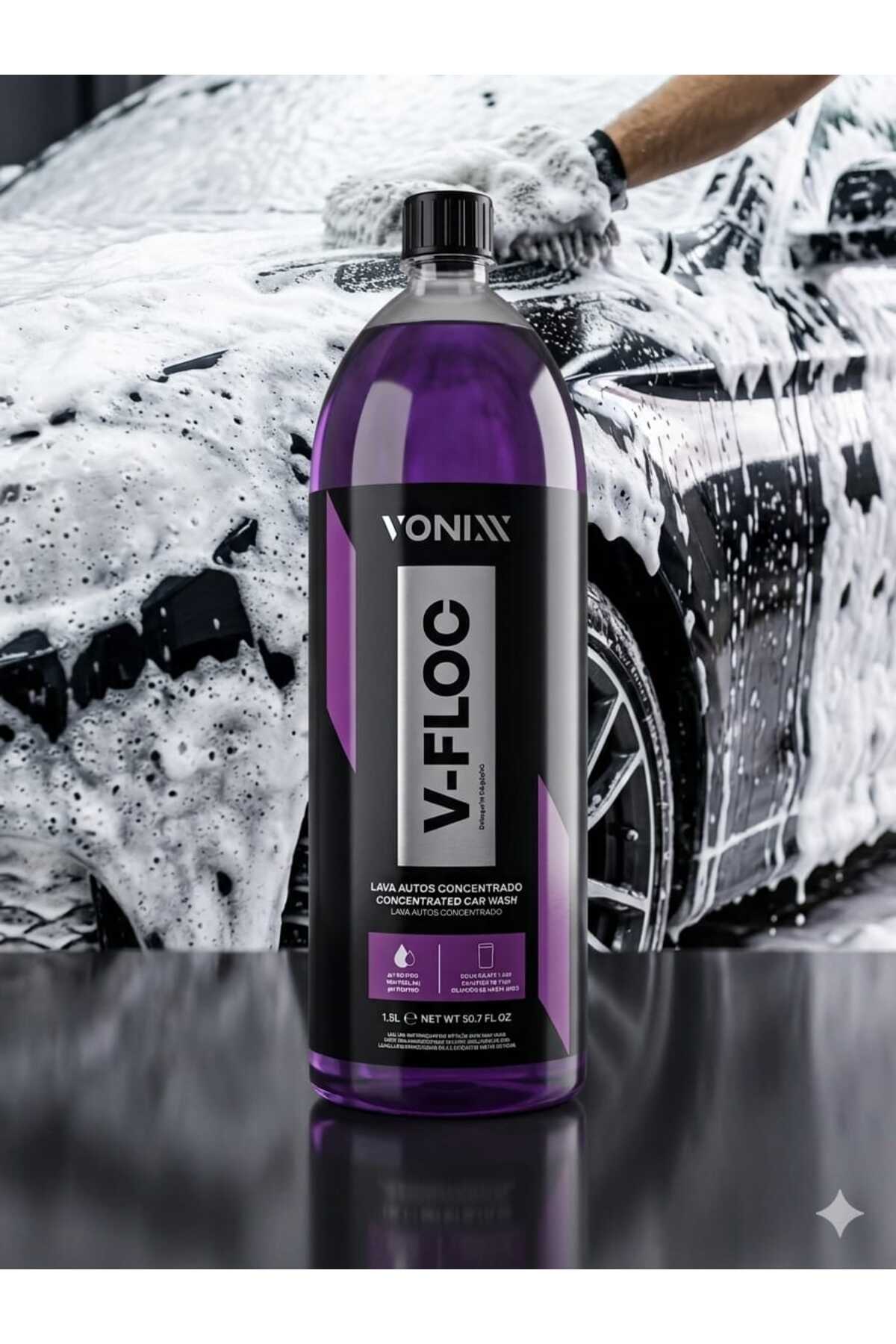 VONIXX V-Floc – Süper Konsantre Ph Nötr Araç Şampuanı 1: 400 - 1.5