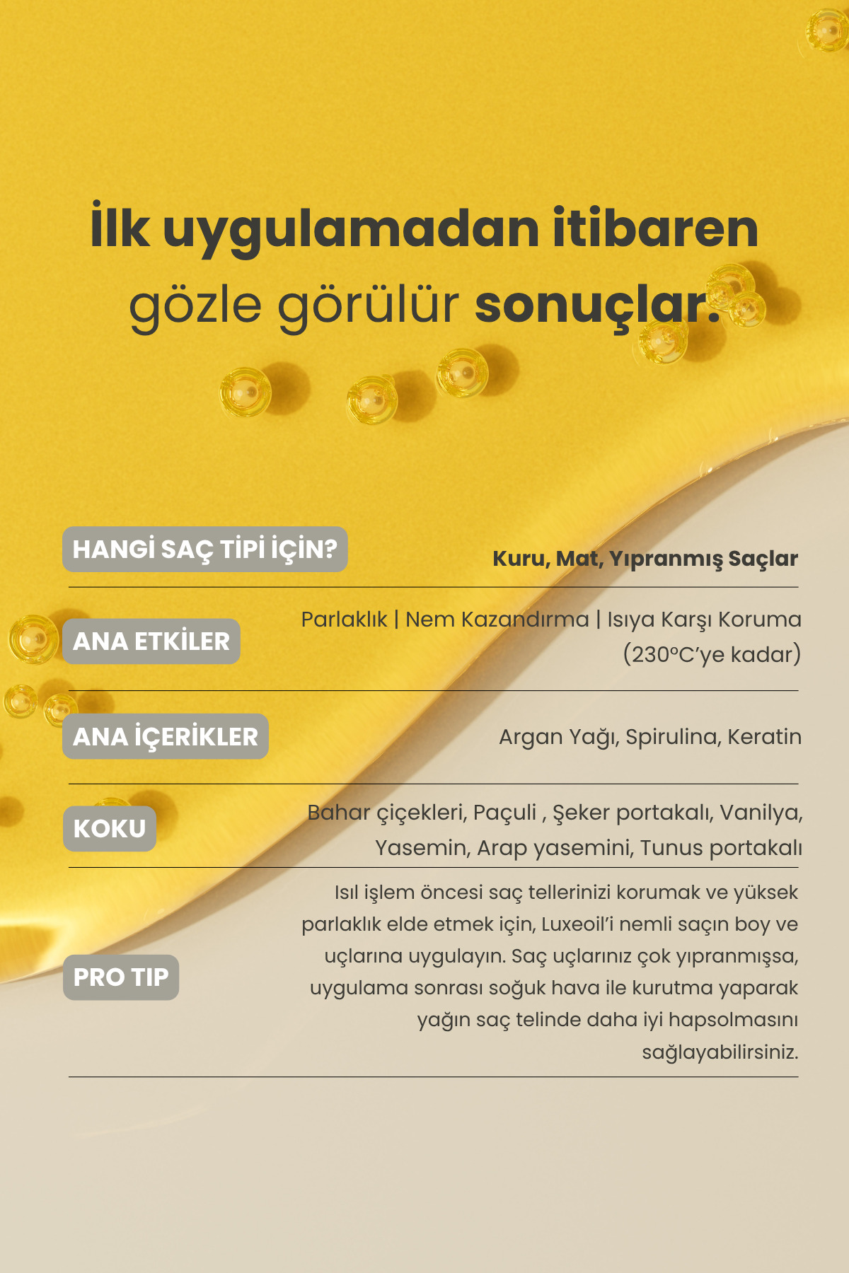 Luxeoil Argan & Havyar Özlü Besleyici Saç Bakım Yağı | Parlaklık ve Nem 20 ml Seyahat Boy — MP182 — تصویر 7 از 8