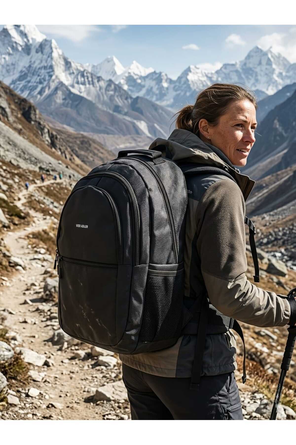 Elentra  Laptop Bölmeli, Su Geçirmez, Dağcı Çantası, Seyahat Çantası, Kamp, Gezi Çantası