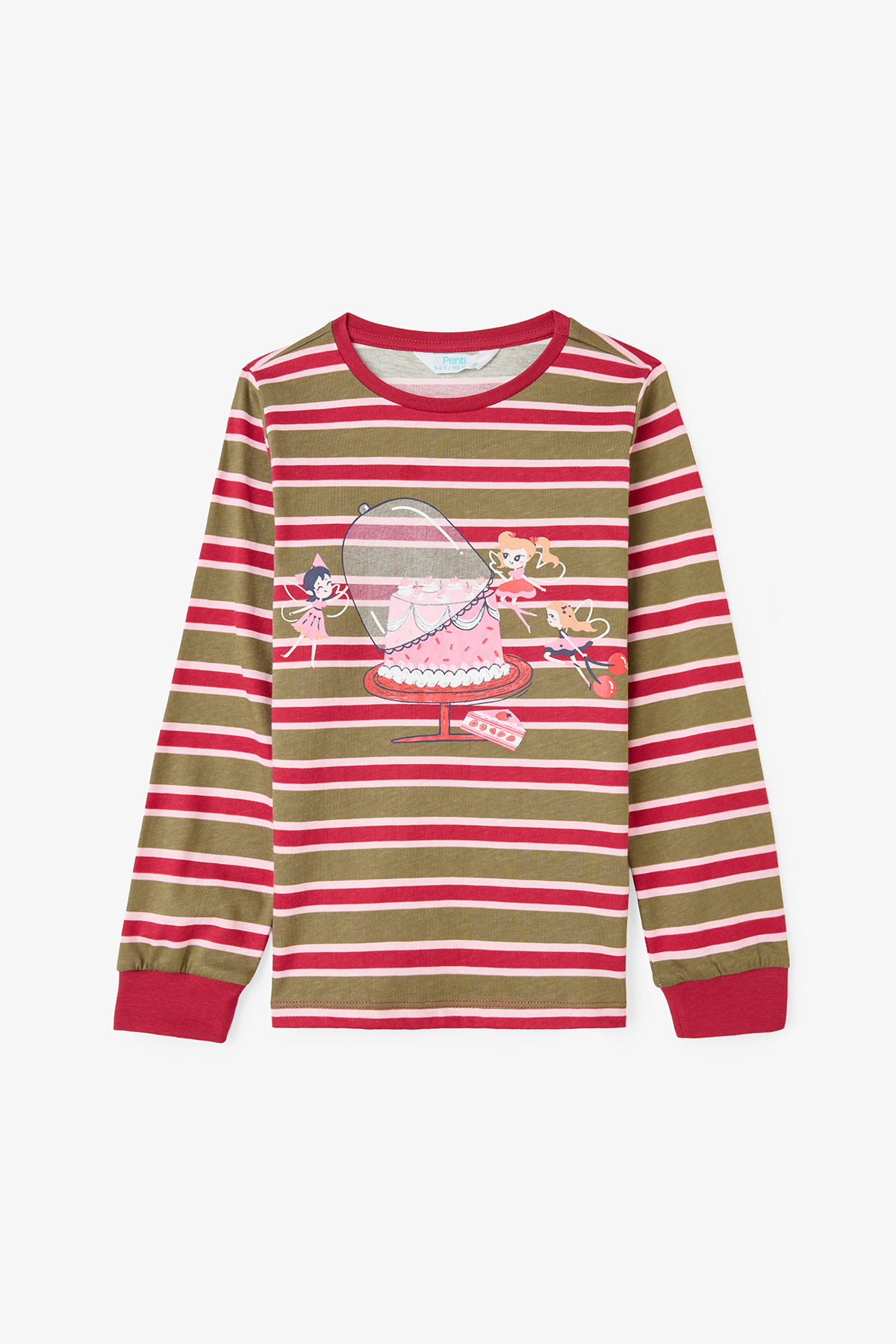 Penti Gül Kurusu Kız Çocuk Guest First Peri Desenli Uzun Kollu Pamuklu 2'li Pijama Takımı fotoğrafı 6 (önizleme)