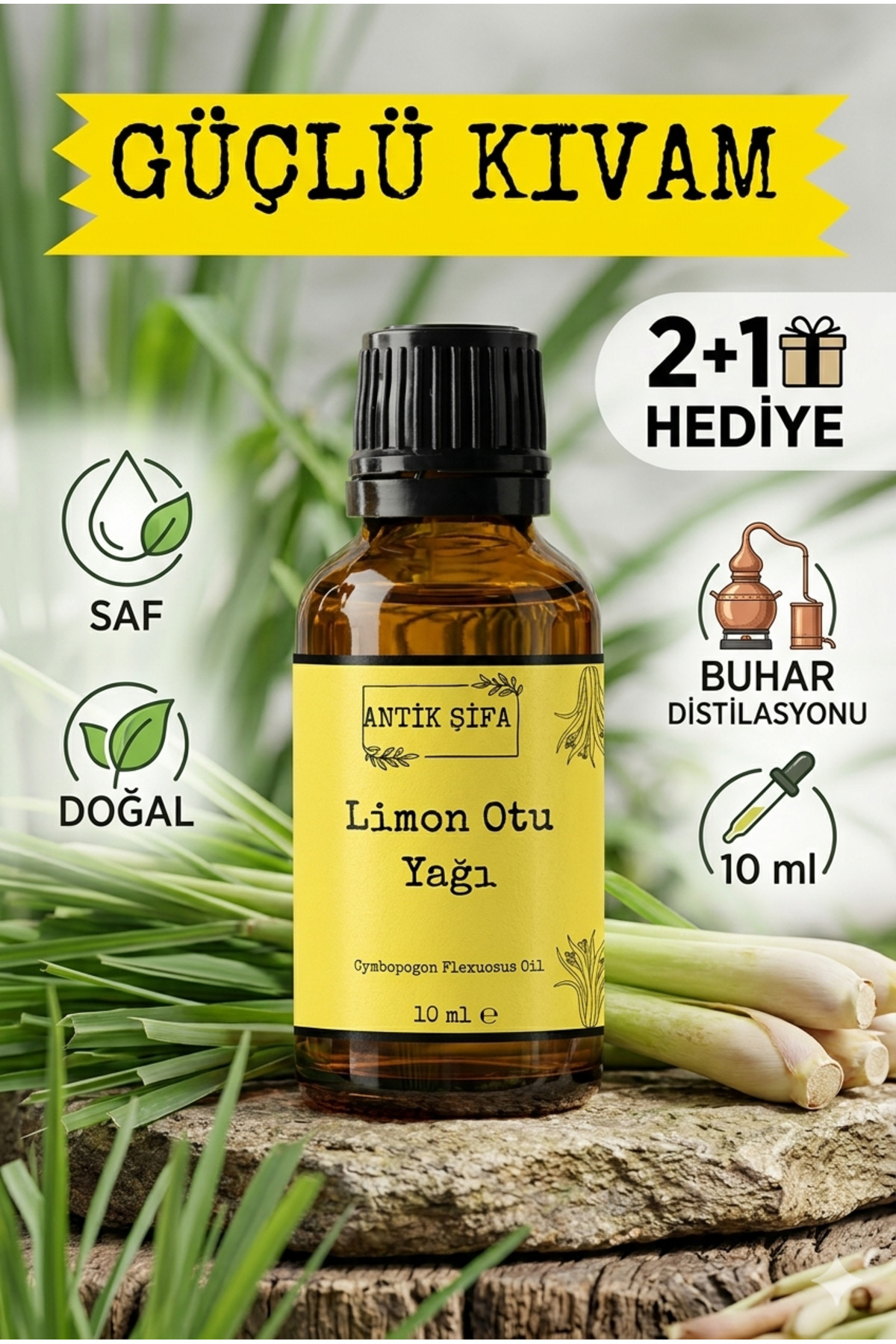 %100 Saf Limon Otu Uçucu Yağı - (10 ML) — limonotuyag10ml — تصویر 4 از 9