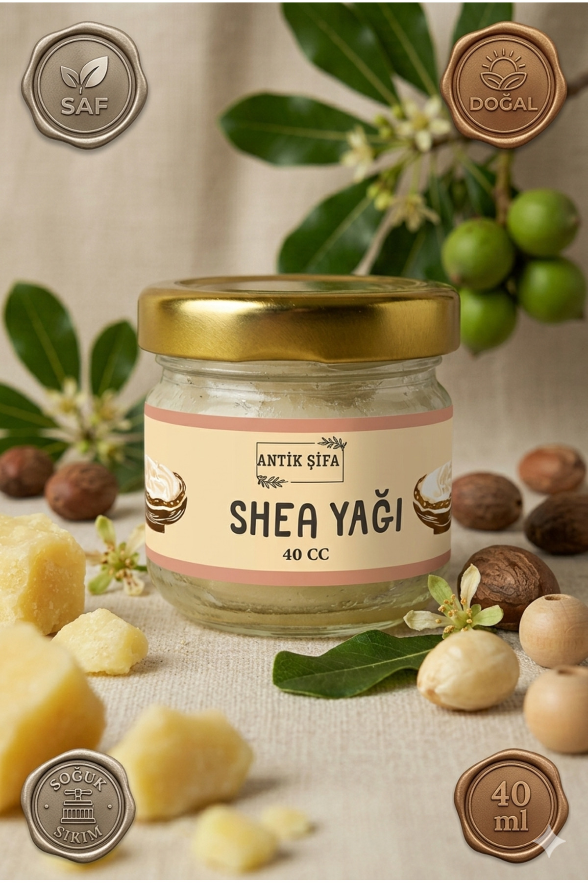 Shea Yağı 40 ML - Soğuk Sıkım Karite Butter — sheamini30cc