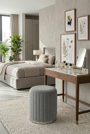 Zem Long Line Grey - Silver Puf