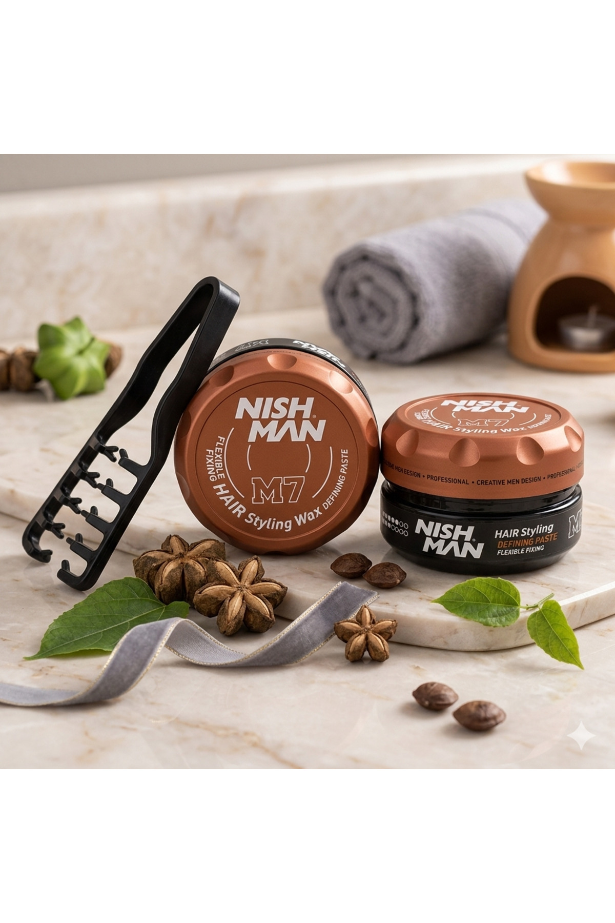 NISHMAN M7 SAÇ ŞEKİLLENDİRİCİ MAT WAX 100 ML /+ ŞEKİLLENDİRİCİ