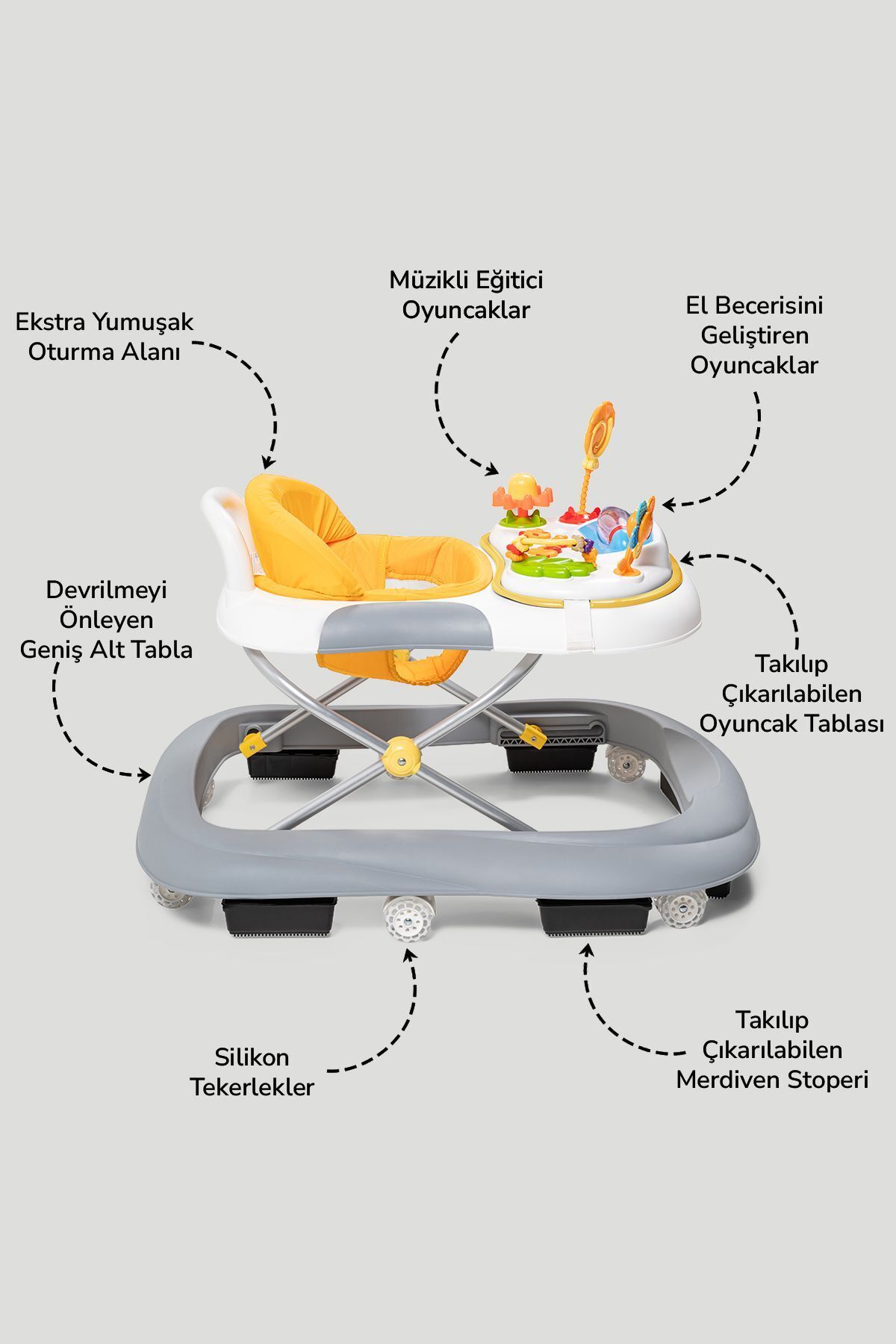 Baby2Go Toodle Lüks Yürüteç fotoğrafı 2 (önizleme)