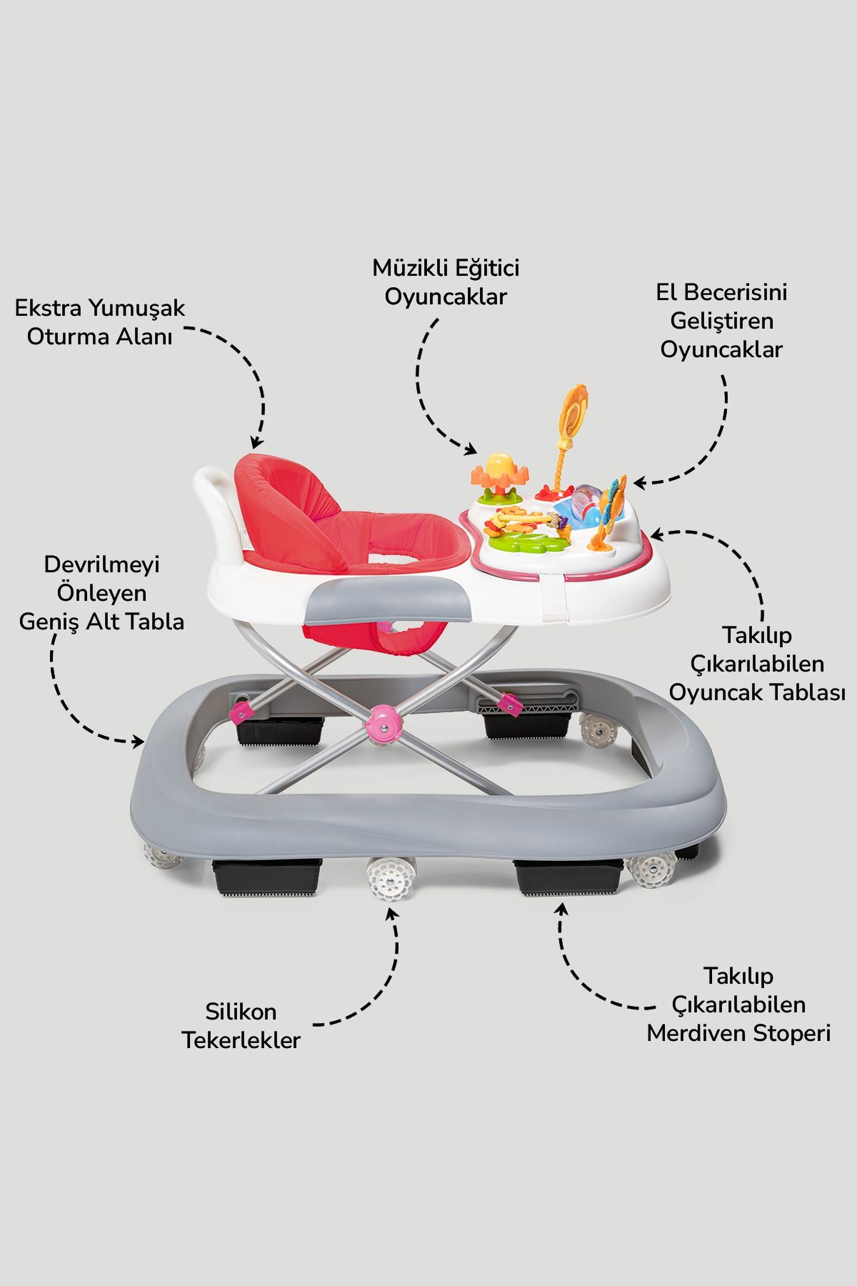 Baby2Go Toodle Lüks Yürüteç fotoğrafı 2 (önizleme)