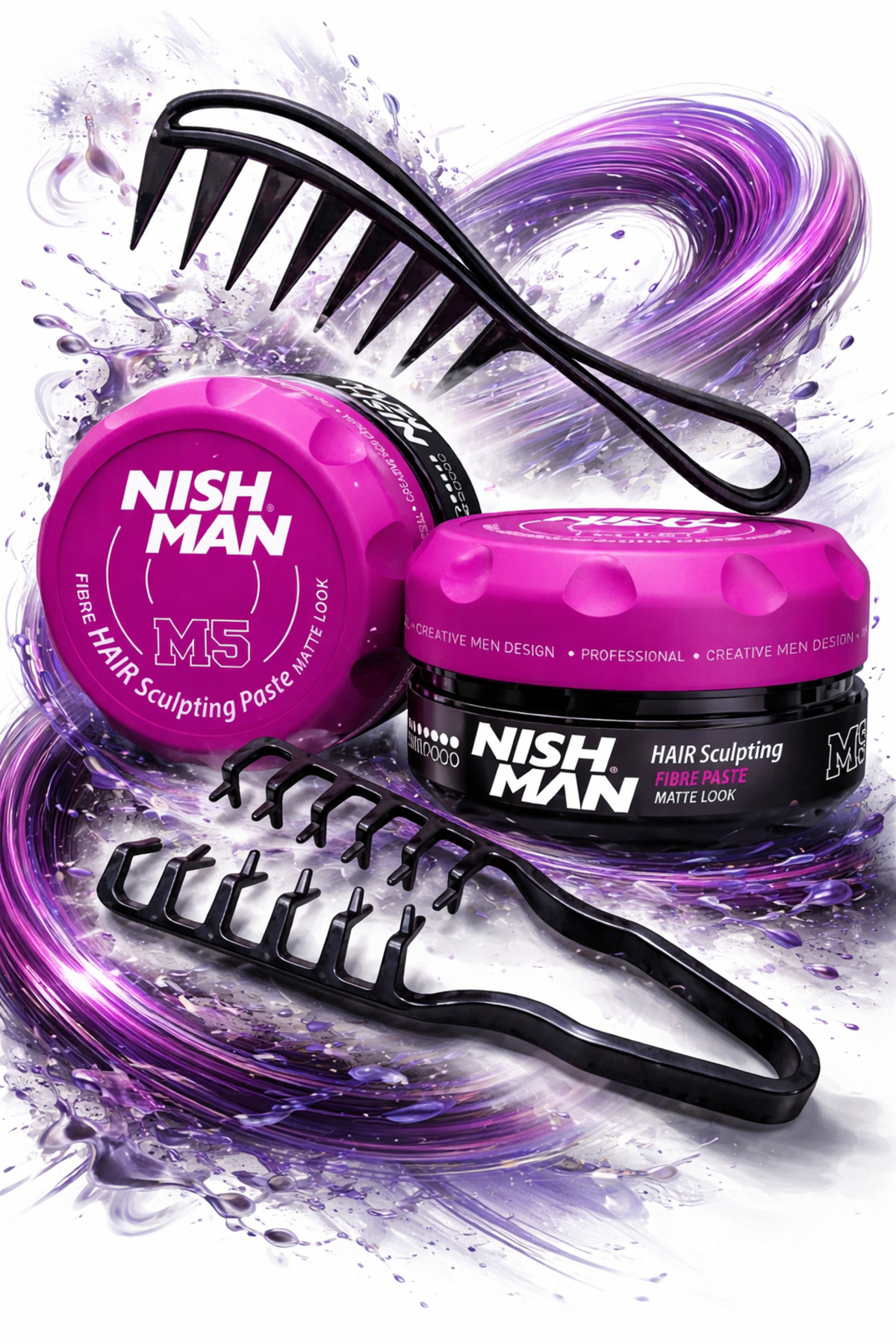 NISHMAN M5 SAÇ ŞEKİLLEMDİRİCİ MAT WAX 100 ML /+ ŞEKİLLENDİRİCİ