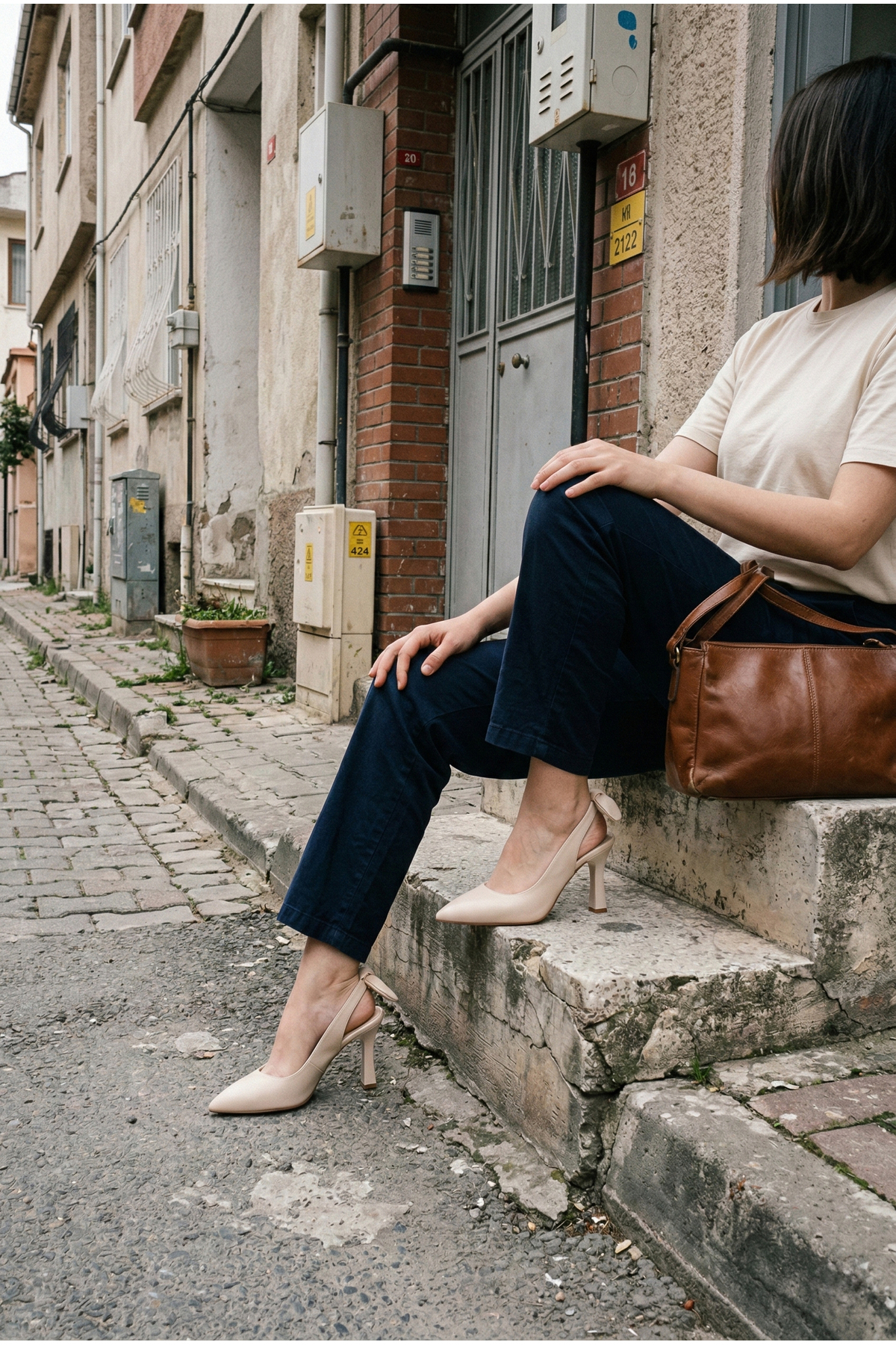 Daxtors  Pamela Kadın Arkası Fiyonk Detaylı Stiletto - Görsel 3