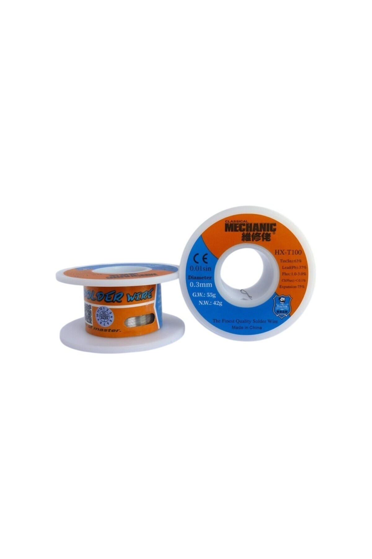 Mechanic Lehim Teli %63 Sn %37 Pb %3-1 Flux | 0.3mm - görsel 2