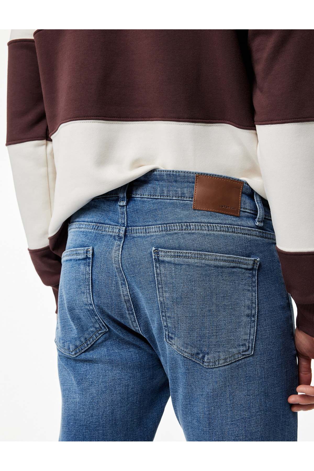 Koton Pamuklu Normal Bel Slim Fit Jean Pantolon - Brad Jean görsel 3