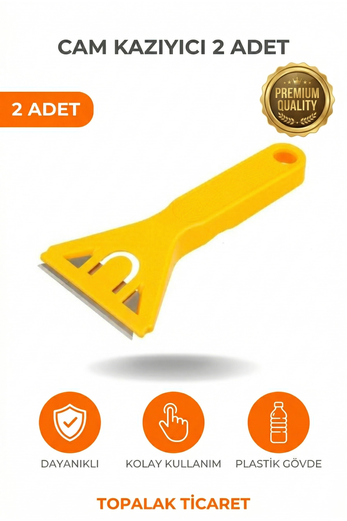2 PCS Glass Stain Scraper Cooker Glass Marble Ceramic Scraping Cleaning Can Be Used on All Surfaces