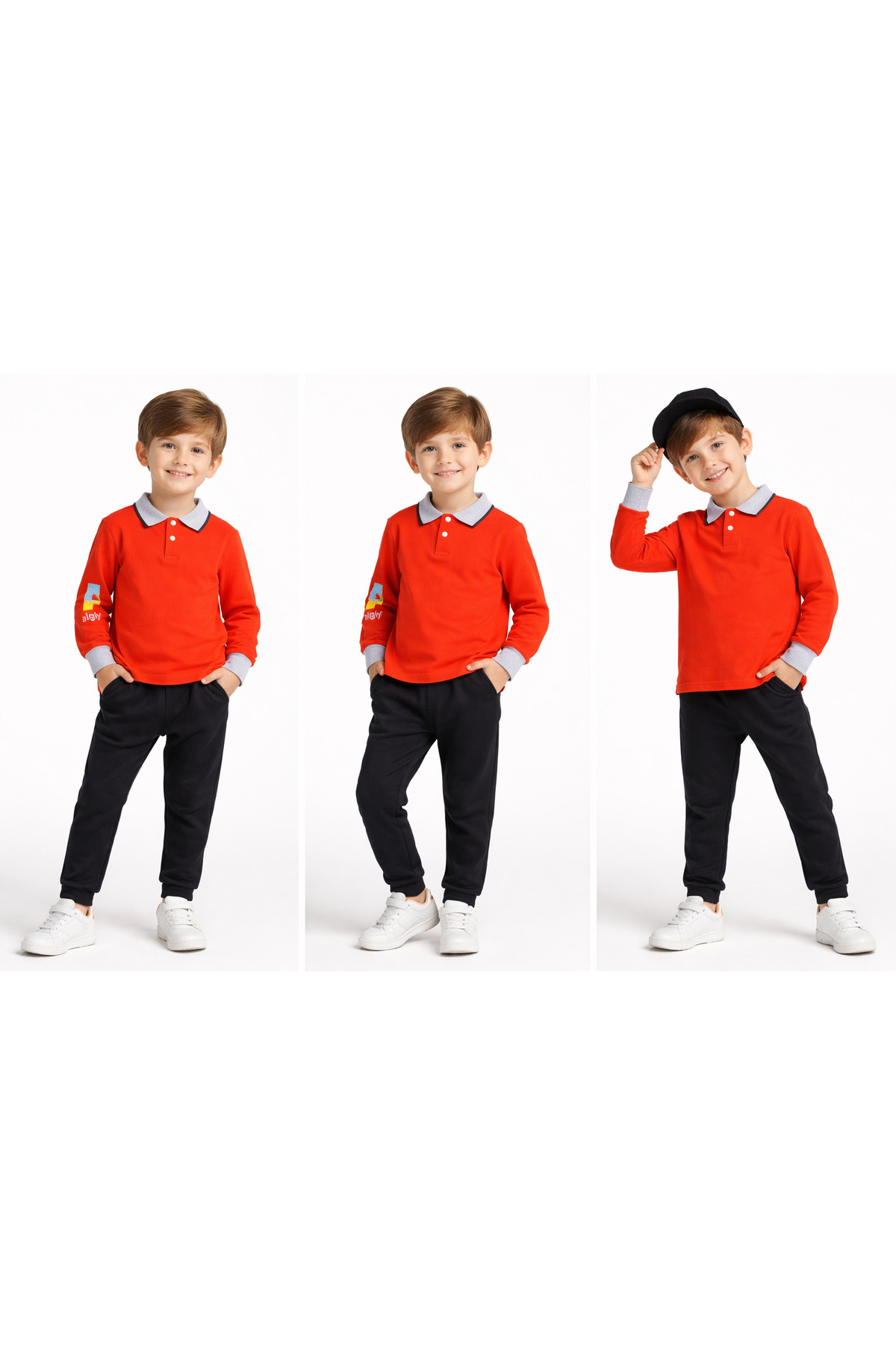 vinezza Renkli Baskılı 1. Kalite Pamuklu Erkek Bebek Takımı fotoğrafı 3 (önizleme)