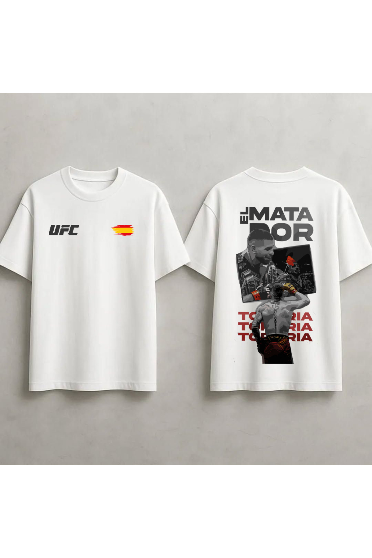 STİL-X Ilia Topuria Ufc Baskılı Unisex %100 Pamuklu Oversize T