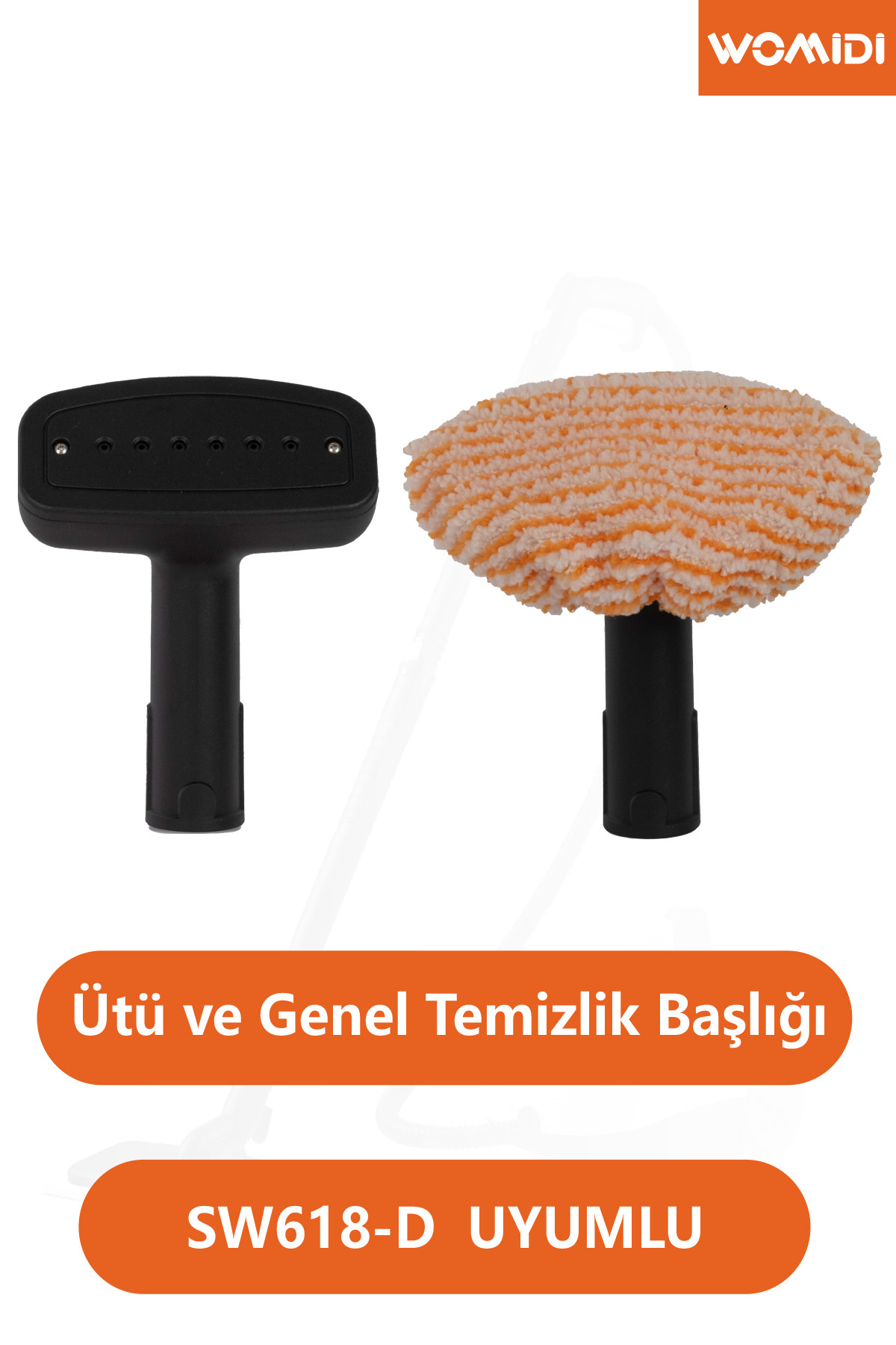 womidi SW618-D Buharlı Temizlik Makinesi Uyumlu Ütü ve Genel