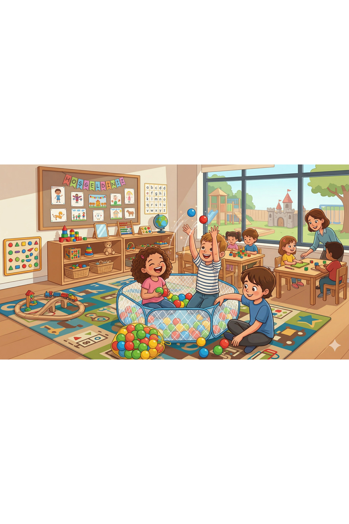 toysmilla 7 cm 28 li Havuz Topu Montesserio Eğitici Oyuncak fotoğrafı 3 (önizleme)