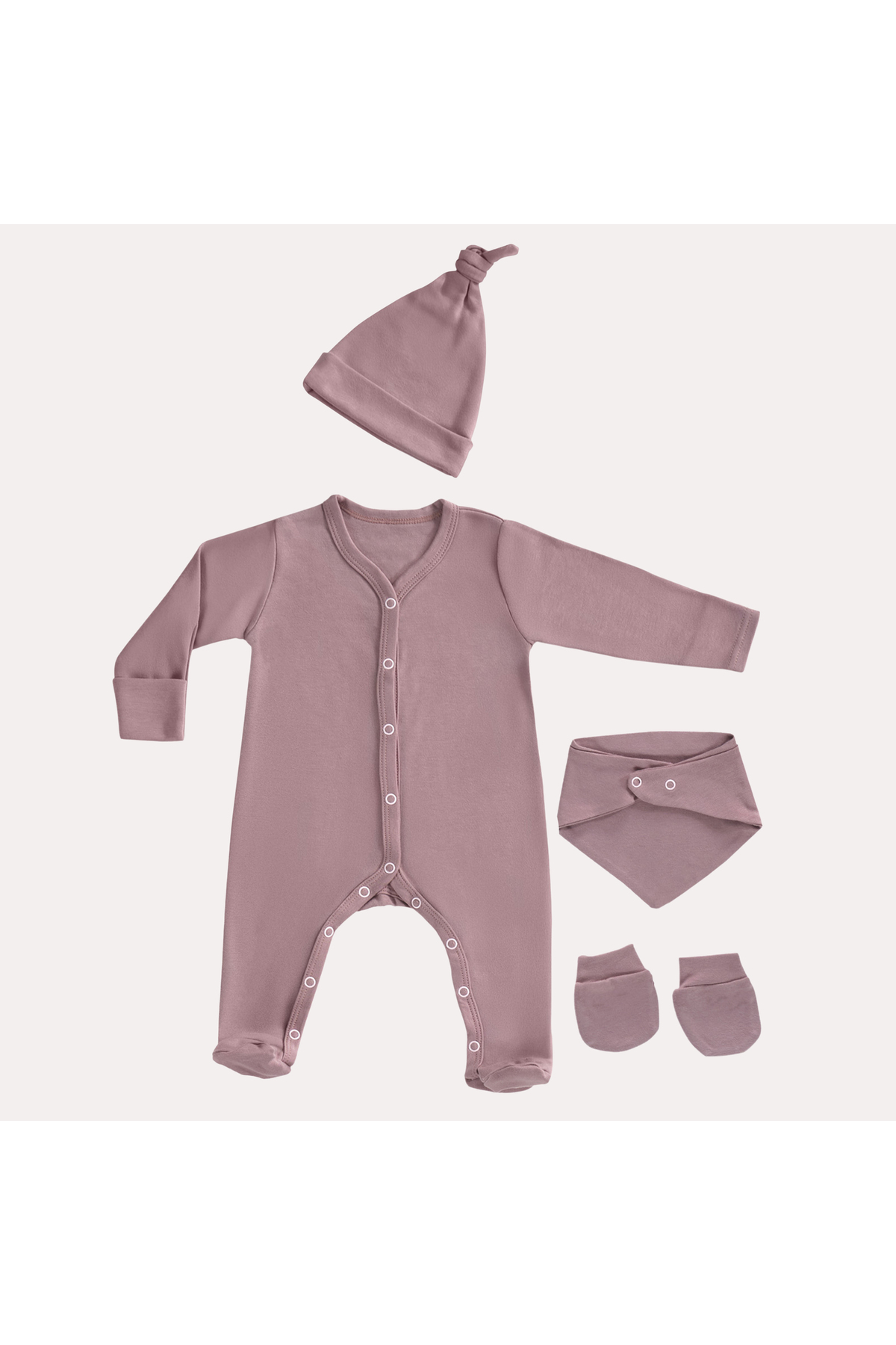 MAMA PADRE Rosa Yenidoğan Mini Set - 4 Parça fotoğrafı 3 (önizleme)