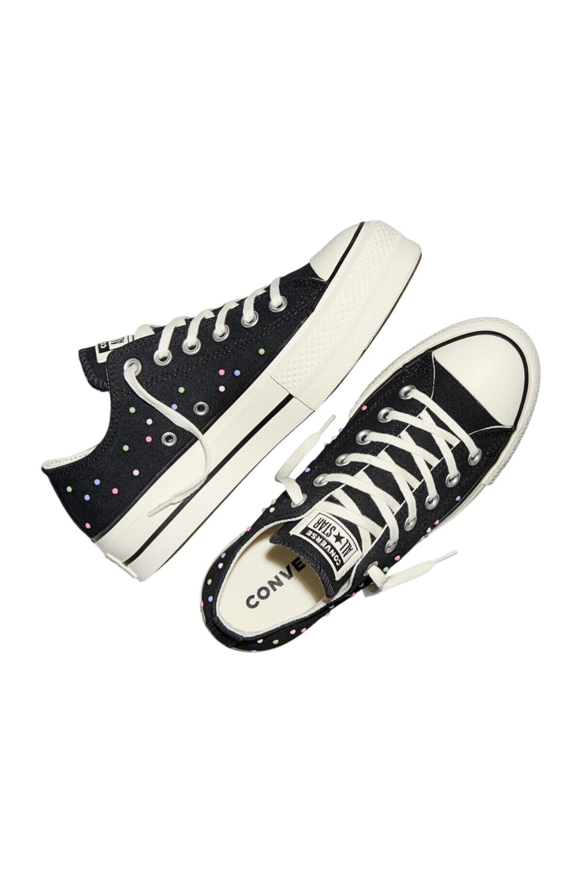 کتانی زنانه مشکی Chuck Taylor All Star Lift Platform Mini Studs A19141c-001