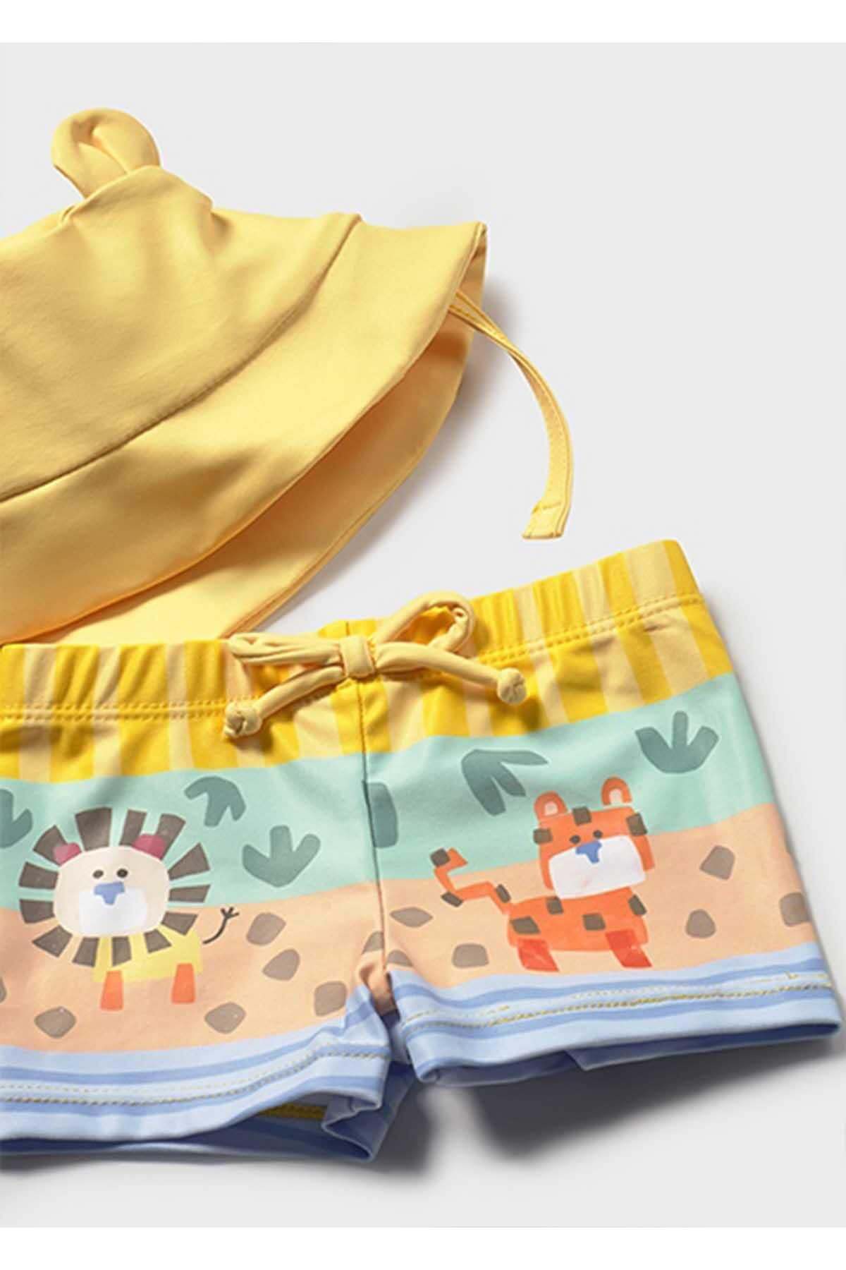 Mayoral Yazlık Erkek Bebek Yenidoğan Mayo Takım - Sarı fotoğrafı 4 (önizleme)