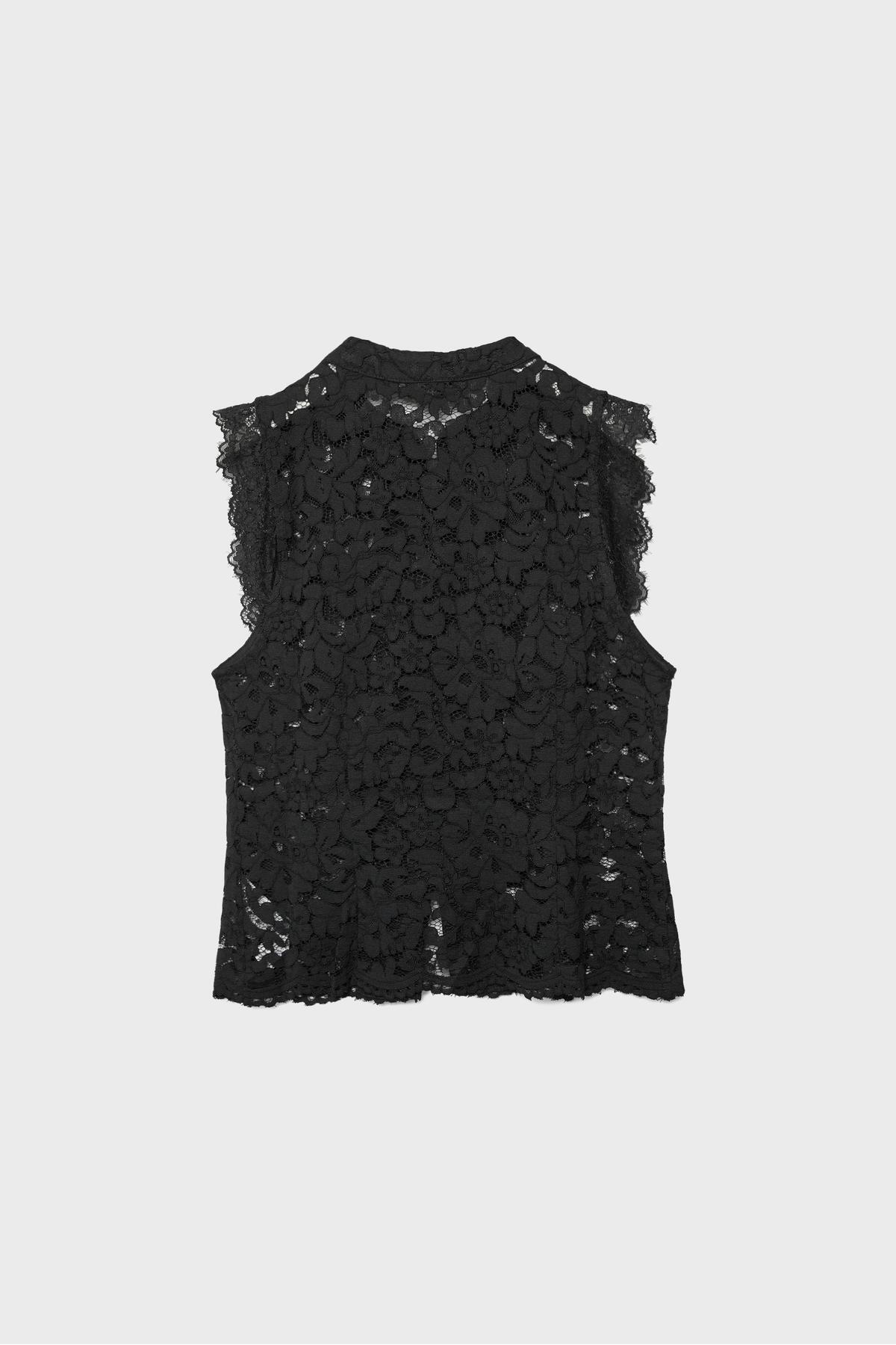 Stradivarius  Quipao dantel bluz - Görsel 7