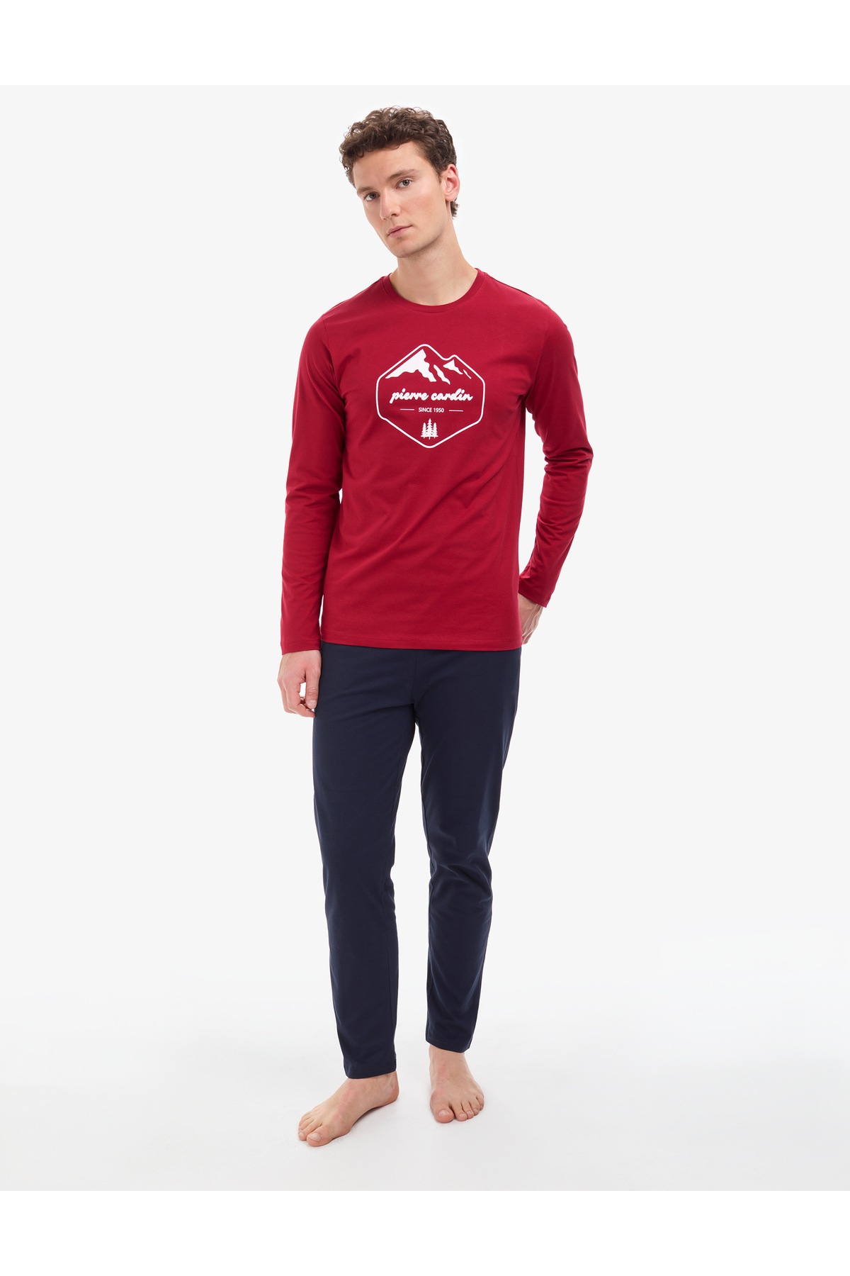 ست لباس خواب زرشکی 50322632-900 پیر کاردین ست پیژامه و لباس خواب Pierre Cardin