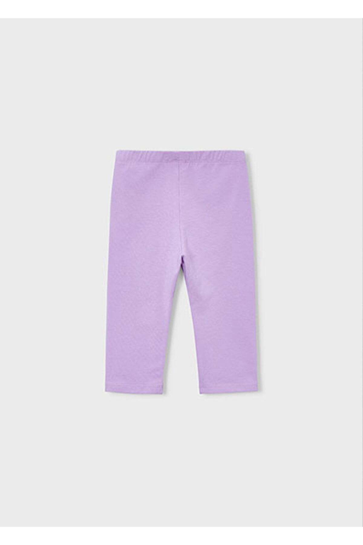 Mayoral Yazlık Kız Çocuk Kapri Boy Basic Tayt - Lila fotoğrafı 4 (önizleme)
