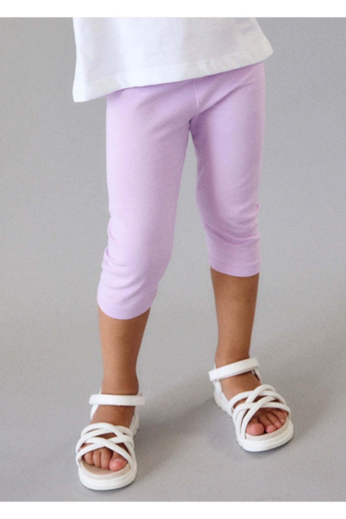 Mayoral Yazlık Kız Çocuk Kapri Boy Basic Tayt - Lila fotoğrafı 2 (önizleme)