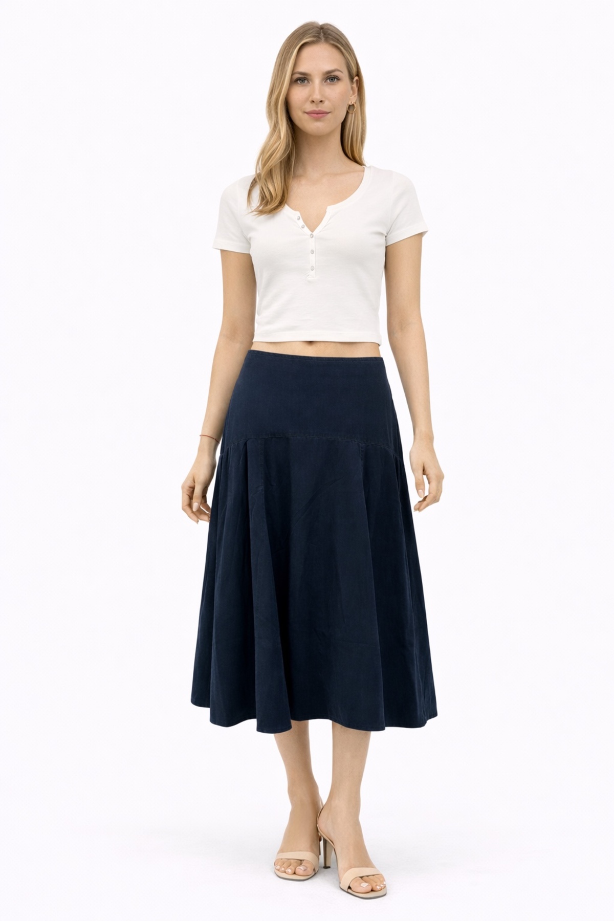VENA  Mary Blue Black Jean Etek(TENCEL)(TM)-Blue Black