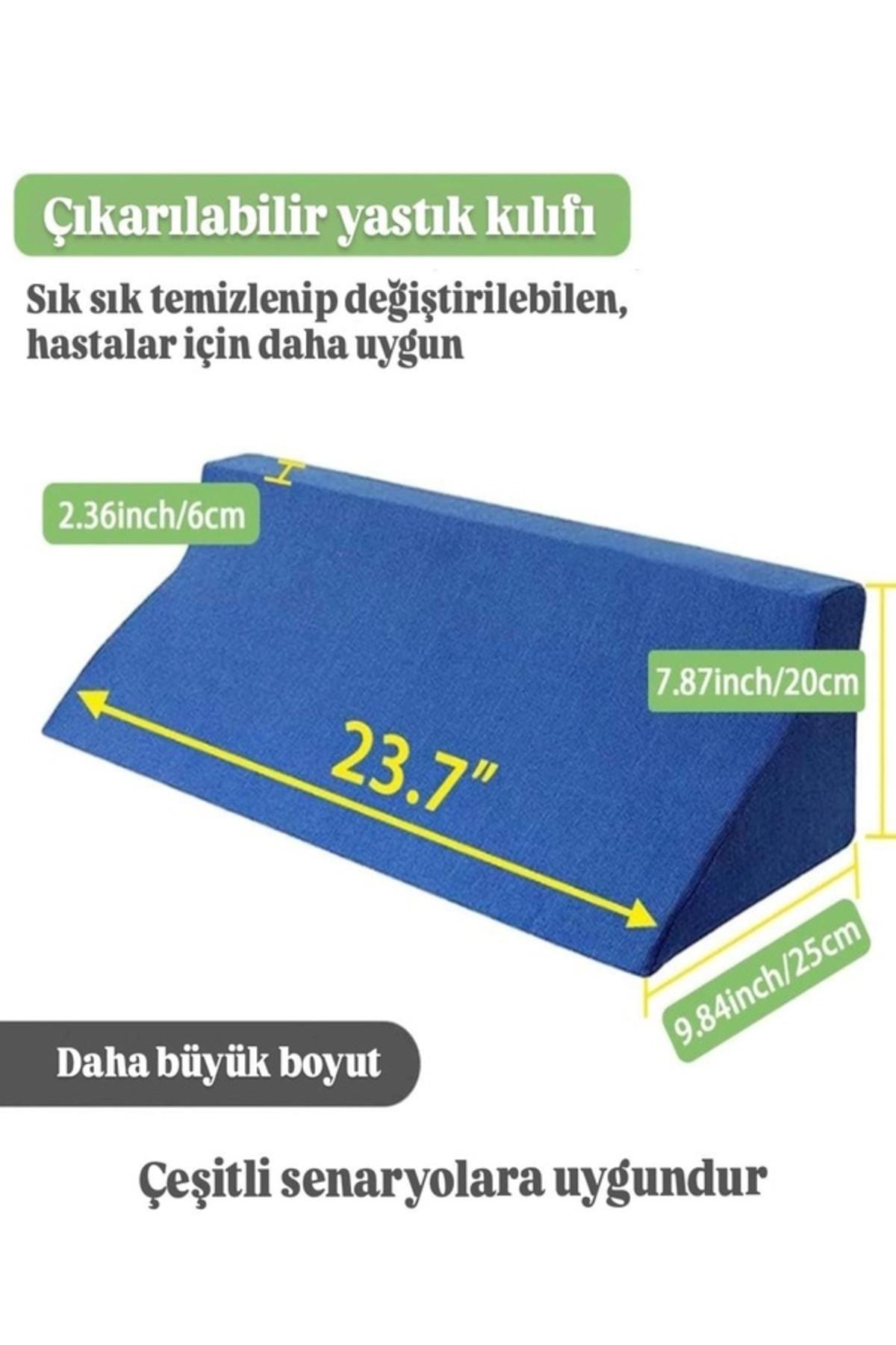 St Morritz Rahat ve Hijyenik Gebelik Yastığı Kılıfı, Konforlu Uyku Desteği fotoğrafı 2 (önizleme)