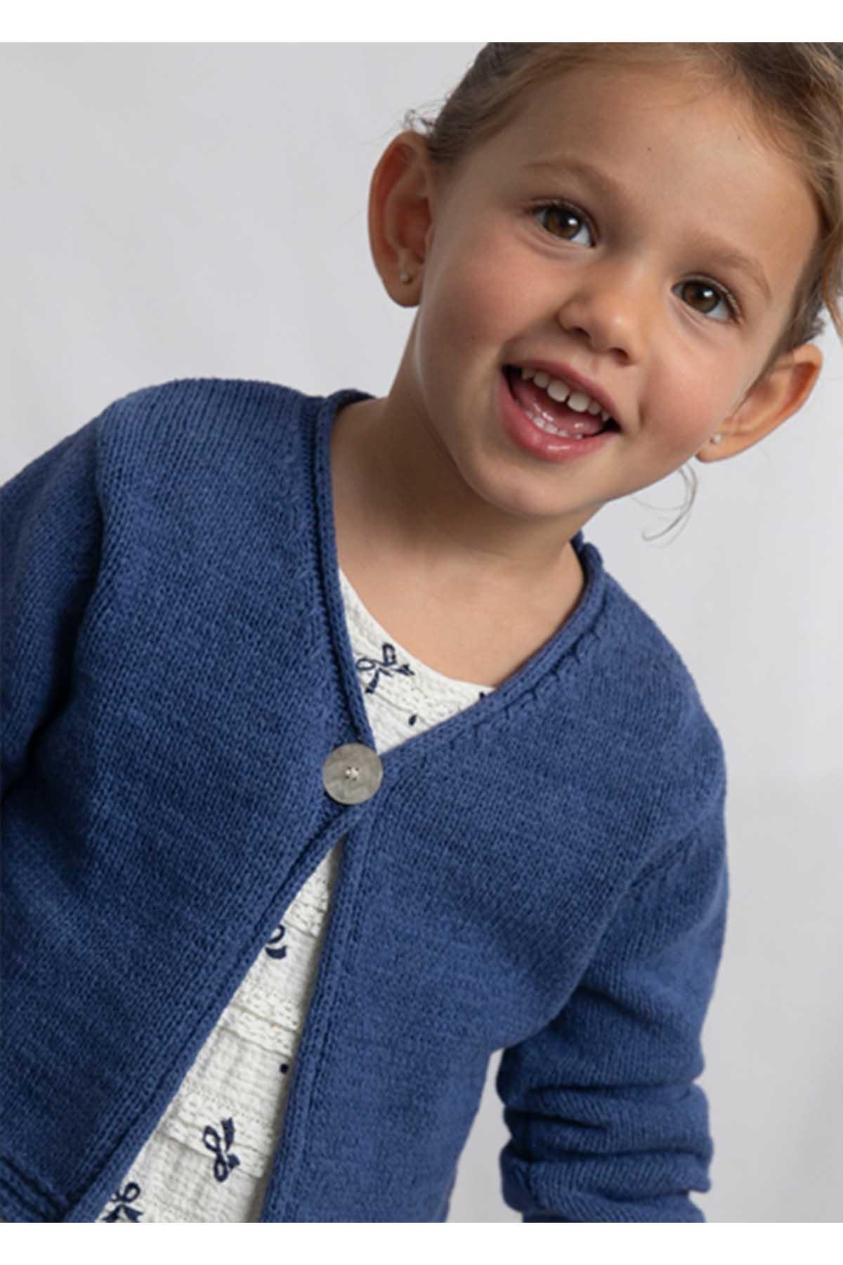 Mayoral Yazlık Kız Çocuk Hırka - Mavi fotoğrafı 2 (önizleme)